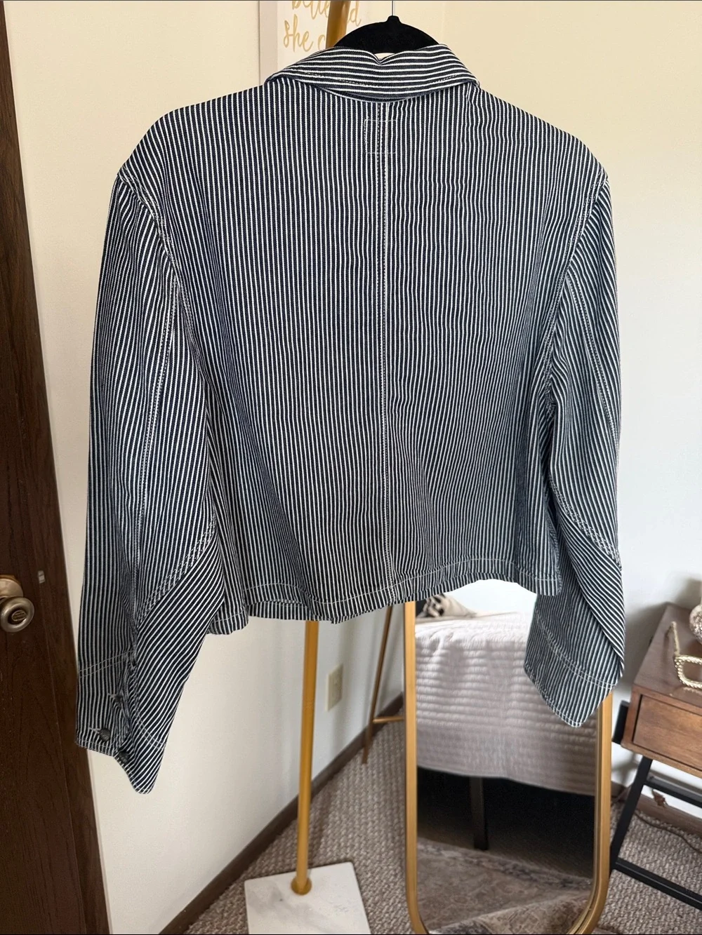 Lee Striped Workwear Jacket - Navy & White